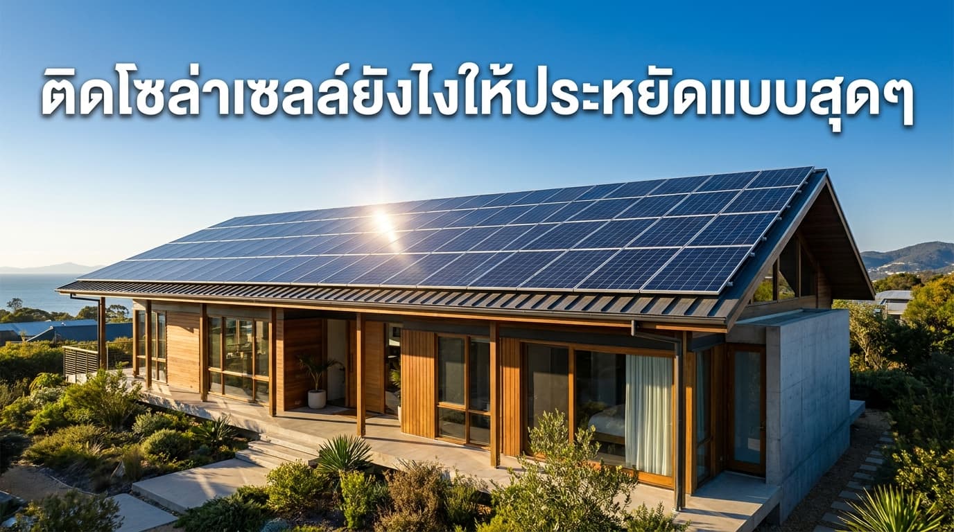 ติดโซล่าเซลล์ยังไงให้ประหยัดแบบสุดๆ เคล็ดลับลดค่าไฟที่ชาวศรีราชาและชลบุรีห้ามพลาด
